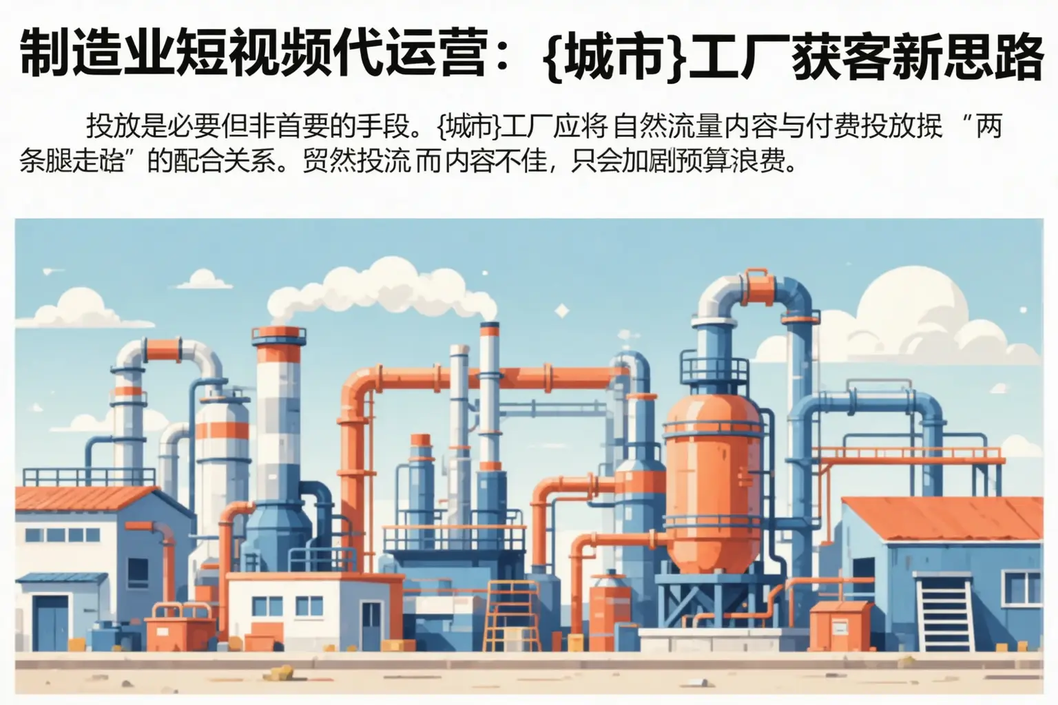 制造业短视频代运营:振兴工厂获客新思路